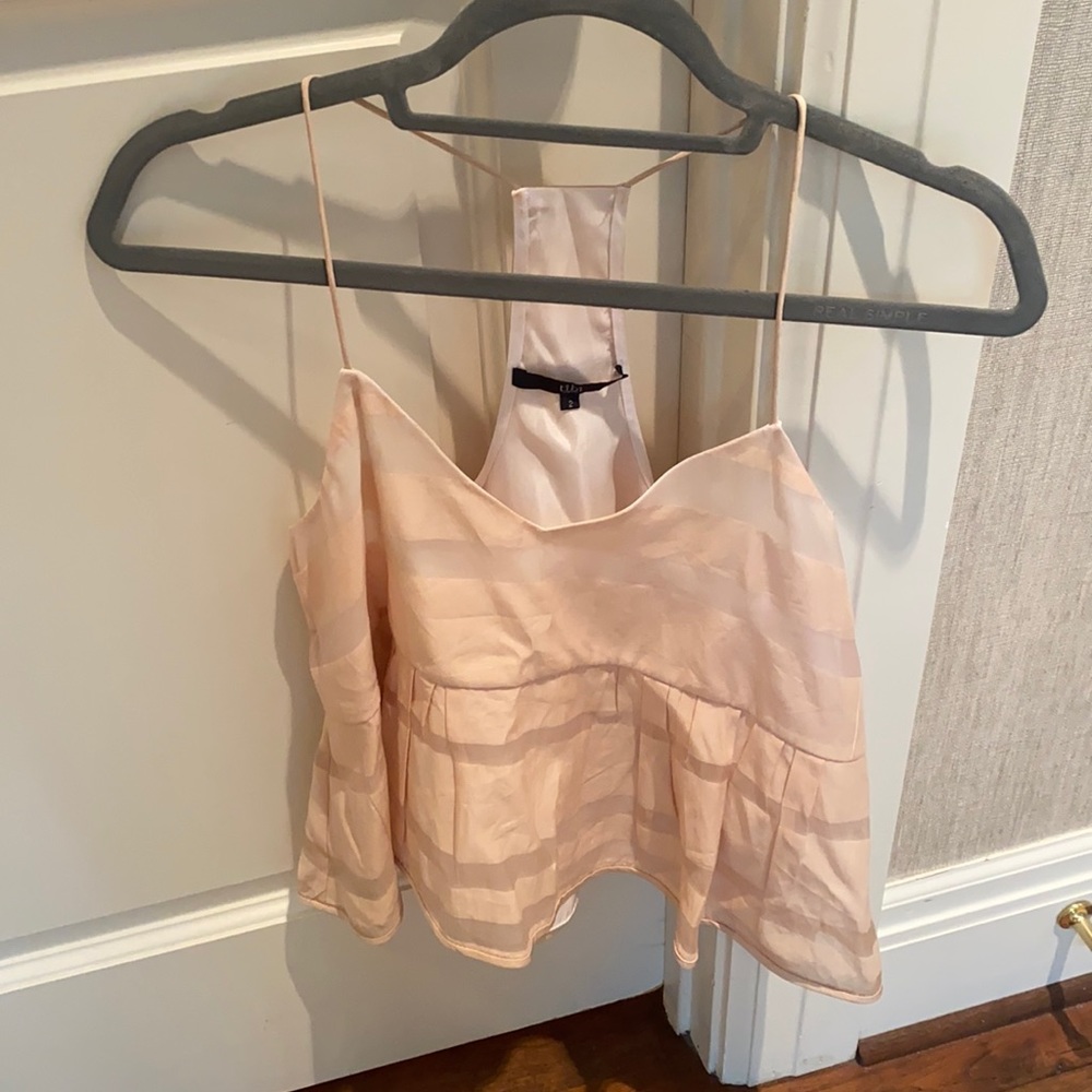 Tibi Pink Peplum Tank 2